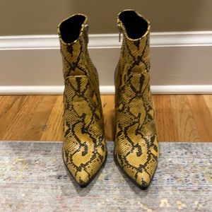 Steve Madden snakeskin boots